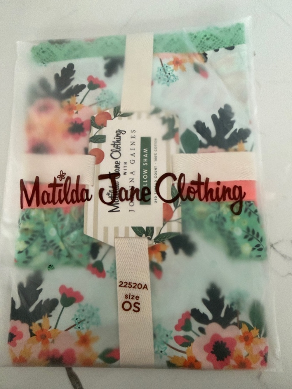 Matilda Jane Clothing with Joanna Gaines pillow sham